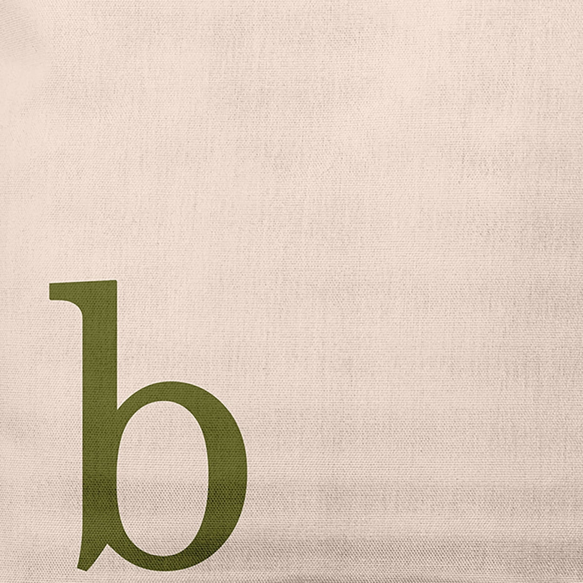 Simply Daisy 16" x 16" Modern Monogram Decorative Throw Pillow, Olive