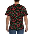 thumbnail image 2 of Naloa Cherry Men's T-Shirt Sport T-shirt Men's Basic Tee Casual Men's Shirt, Round Neck, Short Sleeves - XX-Large, 2 of 5