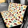 thumbnail image 2 of POLERO Ladybug Daisy Pattern Rear Bench Seat Cover for SUV, 2 Pcs Comfortable Universal Bench Seat Covers Non-Slip Durable Car Seat Covers Back Seat, 2 of 7