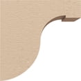thumbnail image 3 of 3"W x 6"D x 6"H Classic Del Monte Rough Cedar Woodgrain TimberThane Corbel, Primed Tan, 3 of 6