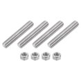 thumbnail image 1 of Tige Entièrement Filetée 1/2 Pouces-13, 4 Pcs Acier Inoxydable 304 2.8 Pouces Vis Filetée, 1 of 7