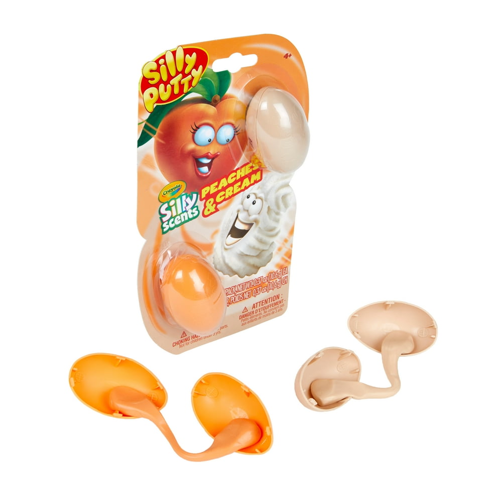Crayola Silly Putty Silly Scents, Peaches and Cream, 2 Count, Gift - Walmart.com - Walmart.com