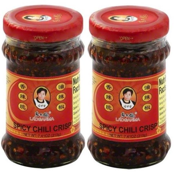 Laoganma Spicy Chili Crisp Sauce, 7.41 Fl Oz x 2 bottles
