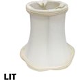 thumbnail image 3 of Royal Designs, Inc. Decorative Trim Scallop Bell Chandelier Basic Shade CS-703WH, White, 3 x 5 x 4.5, 3 of 4