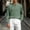 Green, variant on Daiosportswear Men's Casual Henley Shirts Collarless Roll-Up Long Sleeve Button Down Waffle T Shirt White XL