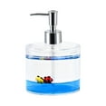 thumbnail image 3 of Locco Decor 4 Piece Acrylic Liquid 4D Floating Motion Bathroom Vanity Accessory Set Garden Theme Leaf Toothbrush Holder, Tumbler, Soap Dispenser, Soap Dish, 3 of 6