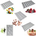 thumbnail image 3 of Molde para dulces, molde de silicona para Chocolate, moldes cuadrados pequeños para dulces, moldes de silicona para dulces, moldes de arcilla polimérica, molde para galletas, 3 of 4