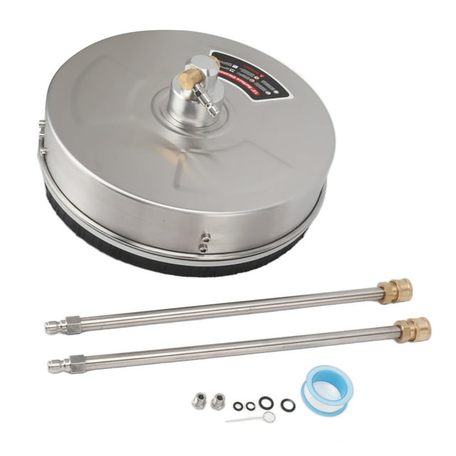 Hidrolavadora de 13 pulgadas, limpiadora de superficies de acero inoxidable de 4000 PSI con barra de extensión para entradas y aceras.