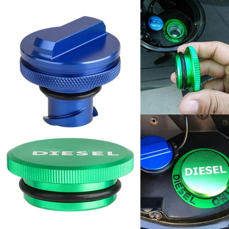 Combo Pack Magnetic Diesel Fuel Cap + DEF Cap Accessory for Dodge RAM Truck 1500 2500 3500 (2013-2018) with 6.7 CUMMINS EcoDiesel, New Easy Grip (Best Tuner For 2019 6.7 Cummins)