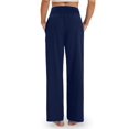 thumbnail image 5 of SOMER Wide Leg Yoga Pants for Women High Waisted Casual Loose Sweatpants Flowy Pants with Pockets, 5 of 6