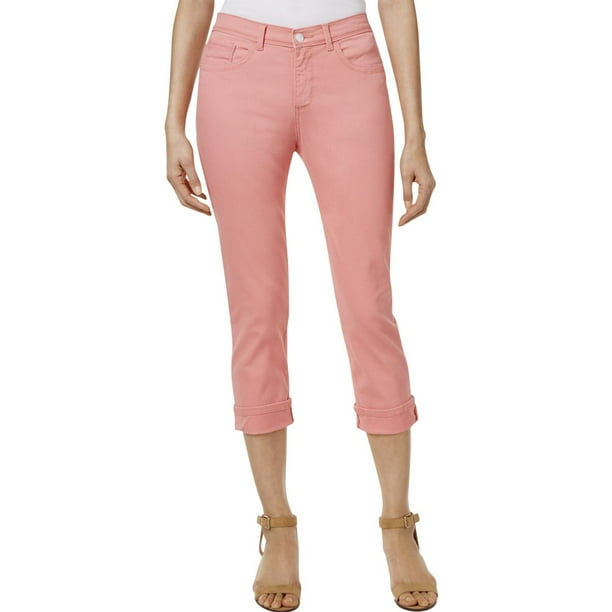 Lee - Lee Womens Cropped Colored Wash Jeans - Walmart.com ...