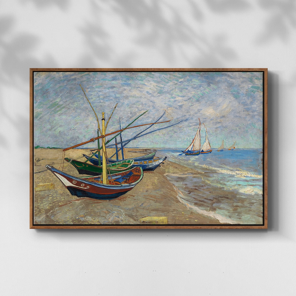 Vintage Landscape-CXLVIII By Wexford Home Framed in Walnut Wood Gallery Wrapped Canvas 17 in. x 25 in.