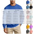 thumbnail image 3 of SEROYE Mens Crewneck Sweatshirt with Ribbing Solid Long Sleeve Pullover Tops Big & Tall Casual Sport Travel Wear (M, Purple), 3 of 6