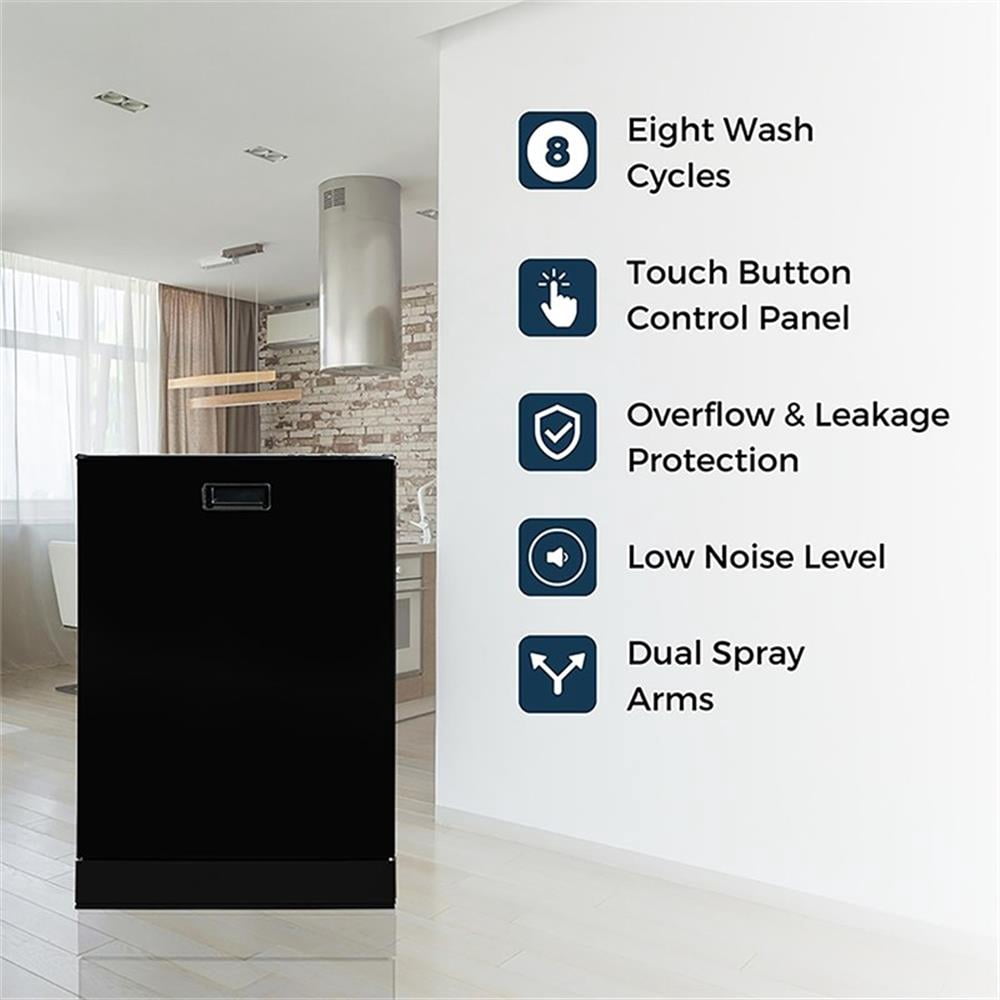 Pemberley Row Black Dishwasher Unassembled