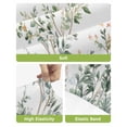 thumbnail image 4 of Sage Green Trees Bar Stool Covers Set of 2, Green Eucalyptus Leaves Stretch Washable Bar Chair Covers with Backs, Removable Pub Counter Height Chair Cover for Kitchen Dining Room Cafe, 4 of 7