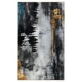 thumbnail image 1 of JML Area Rug 5'x7' Concerto Rustic Non-Slip Indoor Carpet Black & Gold & Grey Foldable Rugs for Living Room Bedroom Office Home Decor, 1 of 5