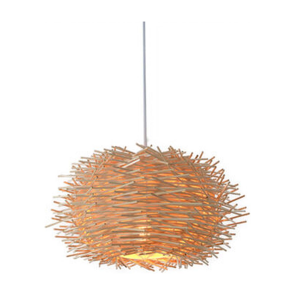 Golden Weaving Pendant Lamp Bird Nest Chandelier Art Decor Pendant Light 40CM