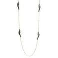 thumbnail image 2 of 1928 Jewelry Women's Pewter Parrot White Faux Pearl Chain Necklace 36 Inches, 2 of 4
