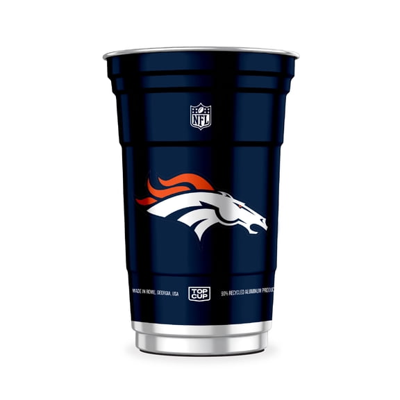 Top Cup NFL Denver Broncos Aluminum Party Cups, 20oz, 10 count