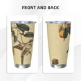 thumbnail image 3 of KLL Vintage Bird Print 40oz Stainless Steel Insulated Car Cup with Spillproof Lid - Keep Your Drink Hot or Cold on the Go-Straw Three-piece Set, 3 of 8