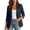 *Navy, variant on VBVC Women's 3/4 Sleeve Open Front Blazer , Business Casual Jackets For Women , Ladies' Slim Fit Work Office Blazers with Pockets,Black,S-2XL