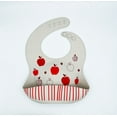 thumbnail image 3 of Unisex Silicone Bib with Pouch (Apple), 3 of 9