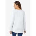 thumbnail image 2 of Woman Within Plus Size Perfect Long-Sleeve V-Neck Tee, 2 of 6