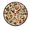 FFclock037, variant on ZXCXRQFa Home Clocks Animal Paw Prints Kitchen Home 10 Inch Silent Vintage Design Round Wall Clock Numerals Design Non Ticking Retro Clocks Home Decor Desk Clock