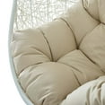 thumbnail image 4 of Swing Lounge Chair, Sunbrella, White Beige, Modern Contemporary Urban Design, Outdoor Patio Balcony Cafe Bistro Garden Furniture Hotel Hospitality, 4 of 8