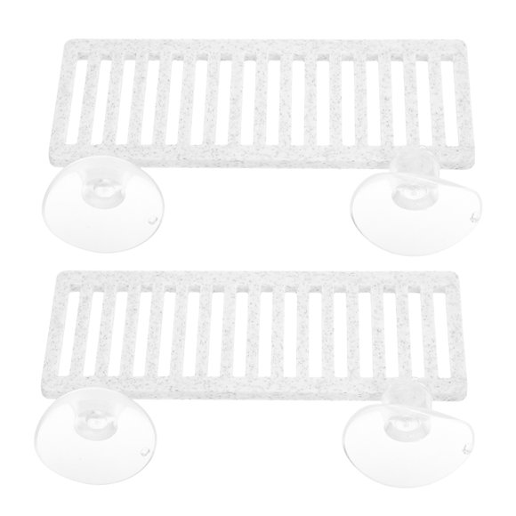 HONMEET 2pcs Underwater ABS White Fish Aquarium Accessories Aquatic Resting Haven