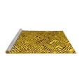 thumbnail image 2 of Ahgly Company Machine Washable Indoor Rectangle Solid Yellow Modern Area Rugs, 3' x 5', 2 of 4