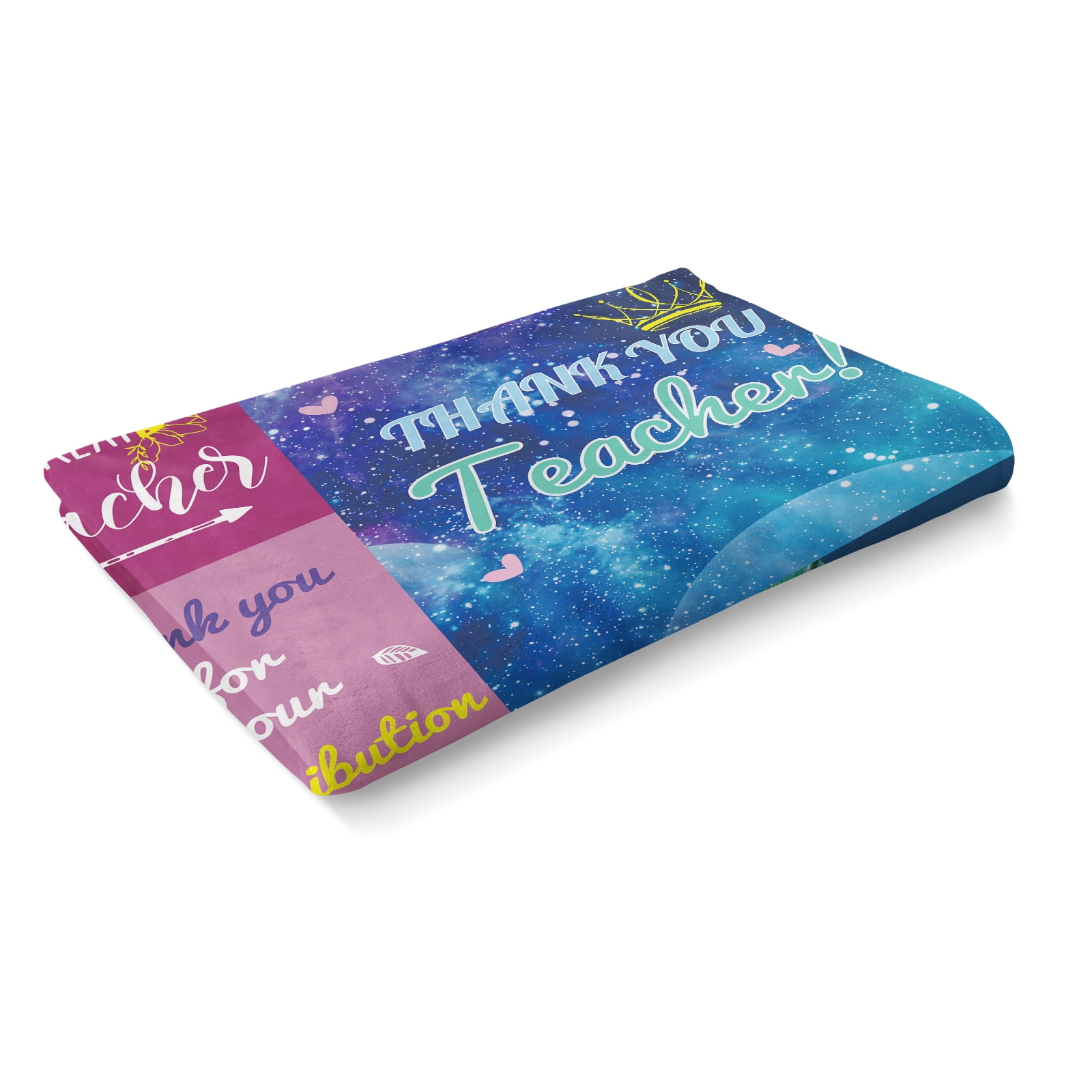 KAAYEE Teacher Appreciation Gifts,Funny Teacher's Day Gifts for Women Men,Best Teacher Gifts from Student Blanket for Graduation Birthday Back to School,Blue,60X50"