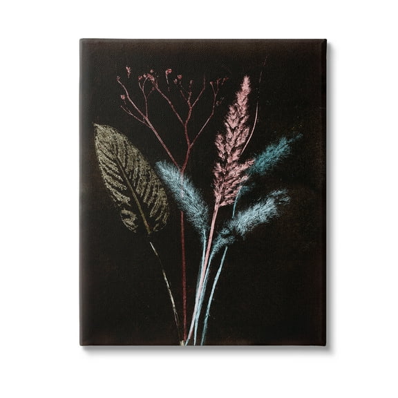 Stupell Industries Country Reeds Impressions Botanical & Floral Painting Gallery Wrapped Canvas Art Print Wall Art, 16 x 20