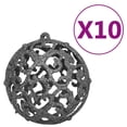 thumbnail image 5 of vidaXL Artificial Pre-lit Christmas Tree with Ball Set Black 240 cm PVC, 5 of 5