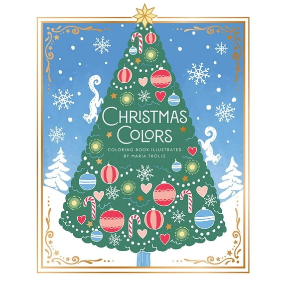 Maria Trolle Christmas Colors: Coloring Book, (Hardcover)