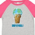 thumbnail image 4 of Inktastic Keep It Cool Melting Earth Ice Cream Cone Boys or Girls Toddler T-Shirt, 4 of 5