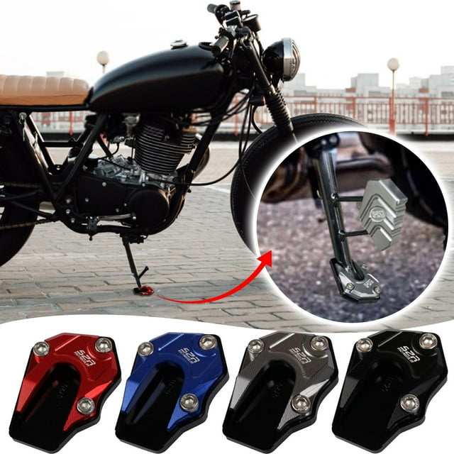 Motorcycle Footrest Pads - Thickened Side Support Brackets for Enhanced Stability & Comfort