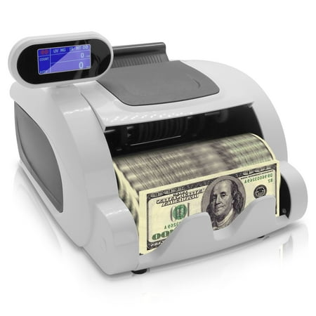 PYLE PRMC100 - Automatic Bill Counter, Digital Cash Money Banknote Counting (Best Automatic Portable Money Counting Machine)