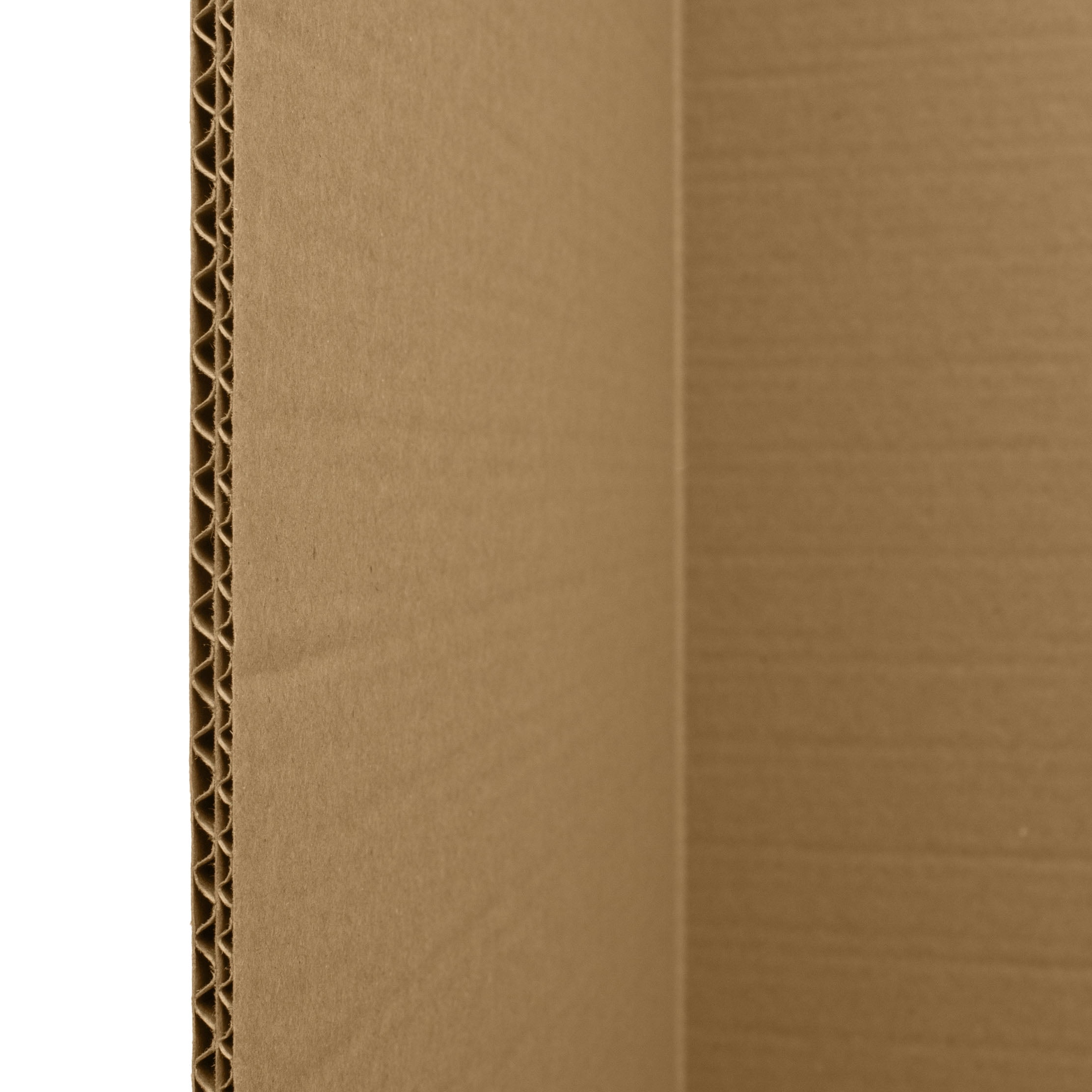 4 ft. Short Brown Temporary Cardboard Folding Screen - 6 Panels