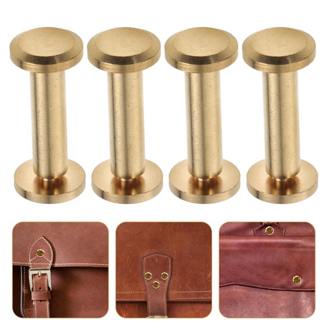unbranded 10Ud Tornillos De Para Cuero Con Dorado Resistente Y Fácil Uso En Manualidades