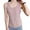 Pink, variant on Womens Ribbed Tank Tops Solid Color Sleeveless Crew Neck Blouses Casual Pleated Summer Daily Shirts Olive Green