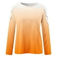thumbnail image 3 of KBODIU Women's Classic Soild Print Pullover Tunic Tops Oversized Casual Basic Long Sleeves Lace Patchwork T-Shirts Round Neck Loose Fit Blouses Sweatshirts Plus Size, 3 of 5