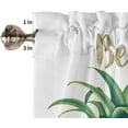 thumbnail image 5 of Valance Curtain Short Kitchen Valance for Windows, Tropical Fruit Pineapple Valances for Bedroom Living Room Bathroom, Small Rod Pocket Decorative Window Valance 54"x18", 5 of 5