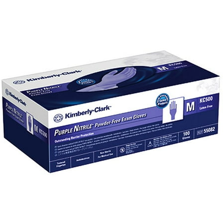 Safeskin Purple Nitrile Powder-Free Exam Gloves, Large