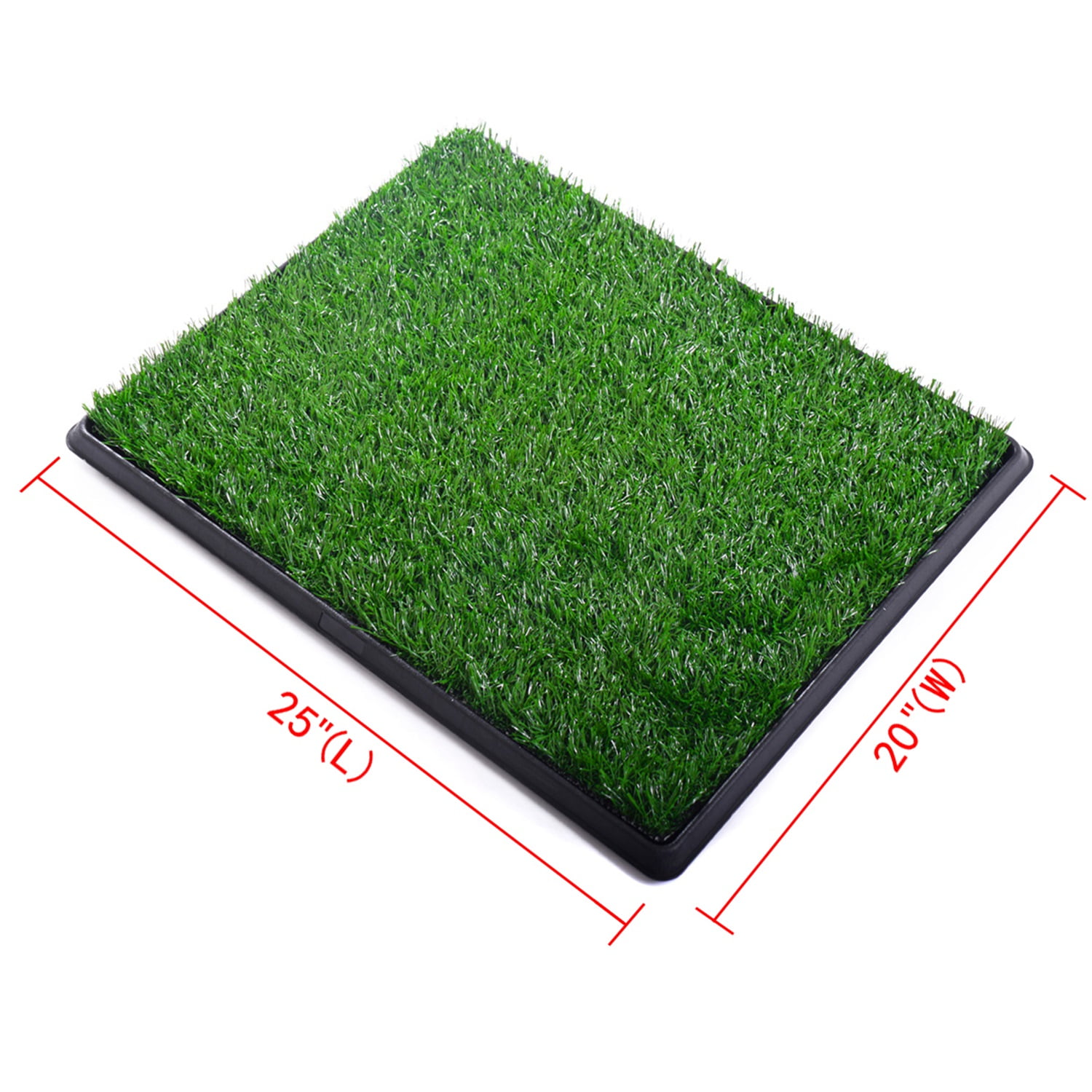 Pefilos 20 Inch Grass Puppy Pee Pad for Dogs and Small Pets Reusable 3-Layer Training Potty Pad with Tray, Pet Toilet for Dog Housebreaking Supplies, Green Pefilos 20 Inch Grass Puppy Pee Pad for Dogs and Small Pets Reusable 3-Layer Training Potty Pad with Tray, Pet Toilet for Dog Housebreaking Supplies, Green