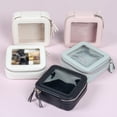 thumbnail image 2 of EcoVision - Bolsa de maquillaje transparente, bolsa de accesorios de cosm&eacute;ticos de viaje, organizador de art&iacute;culos de cambiador para mujer, bolsa port&aacute;til impermeable, 2 of 7