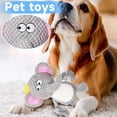 thumbnail image 3 of Pet Plush Squeaky Toy, Dog Chew Toy with Cotton Rope for Teeth Grinding and Mental Stimulation, Soft Stuffed Tiger Toy for Small To Medium Dogs, 3 of 5