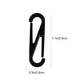 thumbnail image 2 of COOPHYA 100pcs Black S Shaped Hooks Durable Plastic for Everyday Tasks, 2 of 6