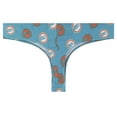 thumbnail image 3 of Women's Concepts Sport Aqua Miami Dolphins Record Allover Print Knit Thong, 3 of 3
