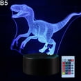 thumbnail image 2 of CNKOO Dinosaur 3D Illusion Color Changing LED Desk Light Child Room Table Night Lamp, 2 of 8